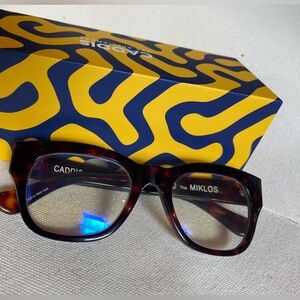 Caddis Reading glasses Miklos Tortieshell 1.5 strength used but great condition